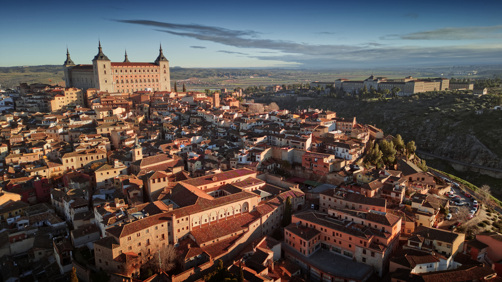 toledo óvárosa felülnézetből spanyolországban