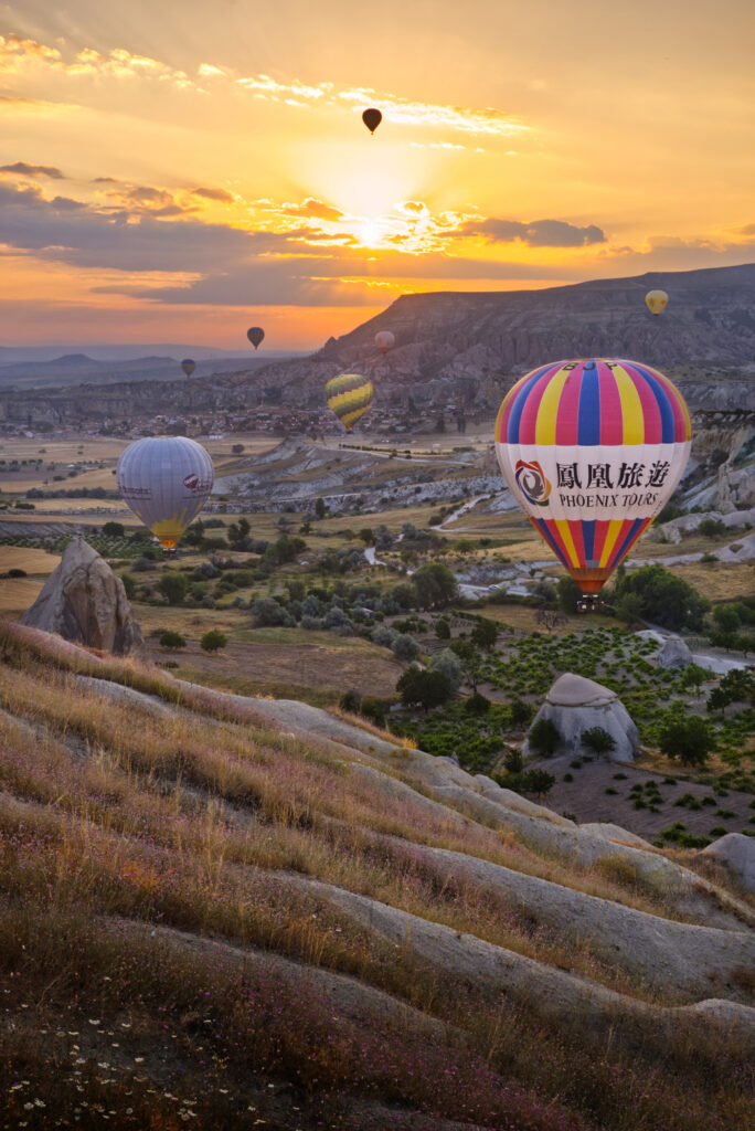Kappadókia Törökország tündérkémények hőlégballon