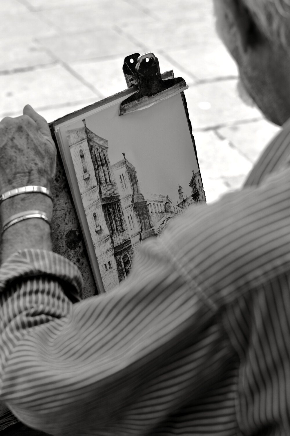 streetphoto művész rajz Olaszország